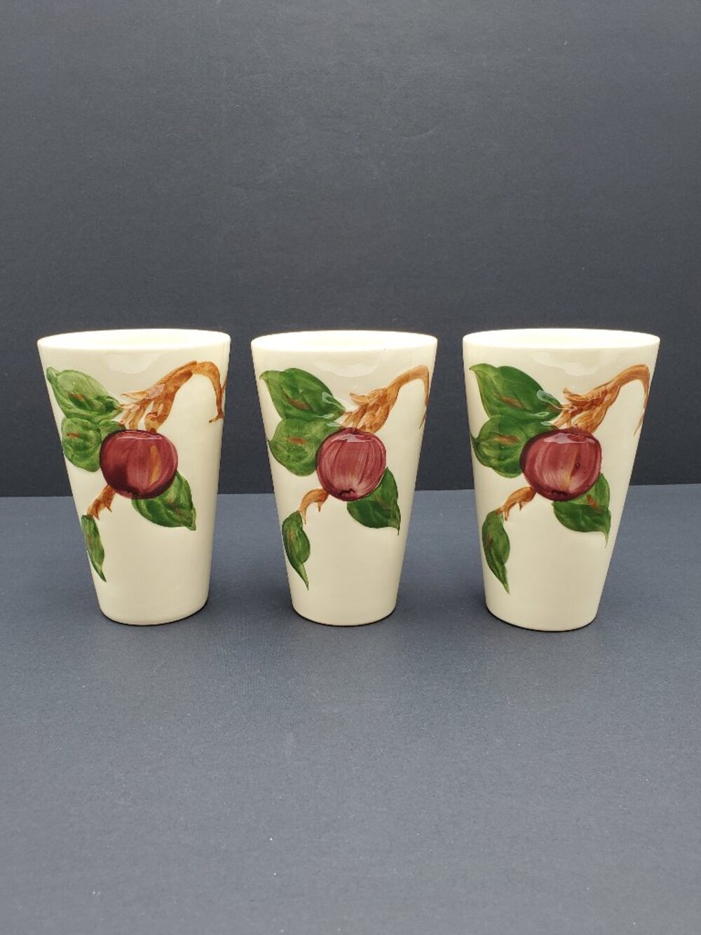 Franciscan Apple Tumblers Franciscan Ware Apples Drinking Cups